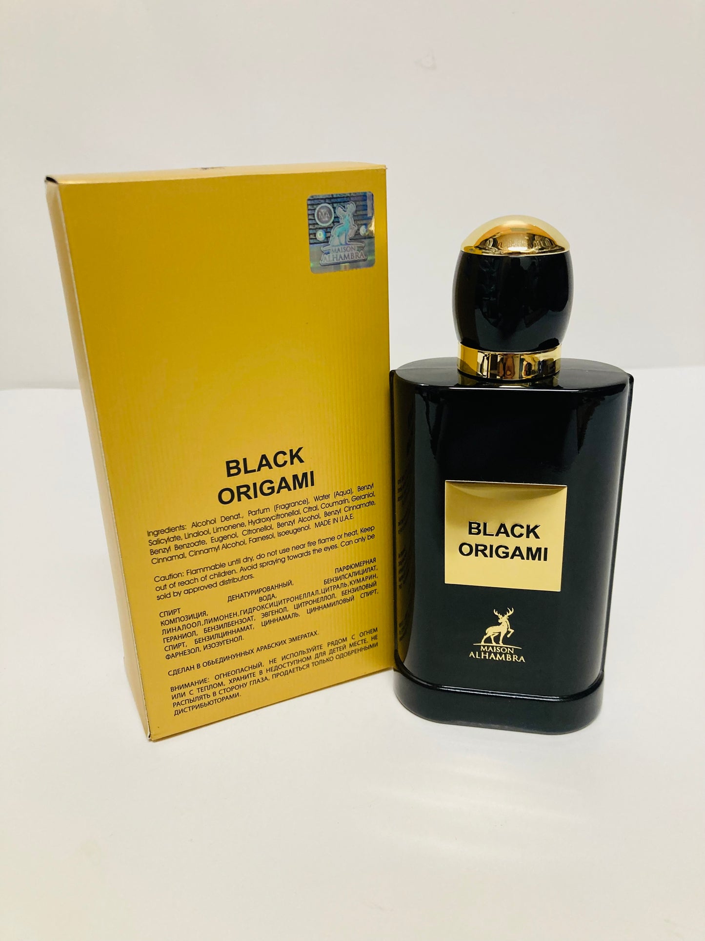 Black Origami By Maison Alhambra Eau De Parfum Spray 3.4 fl oz 100 ml