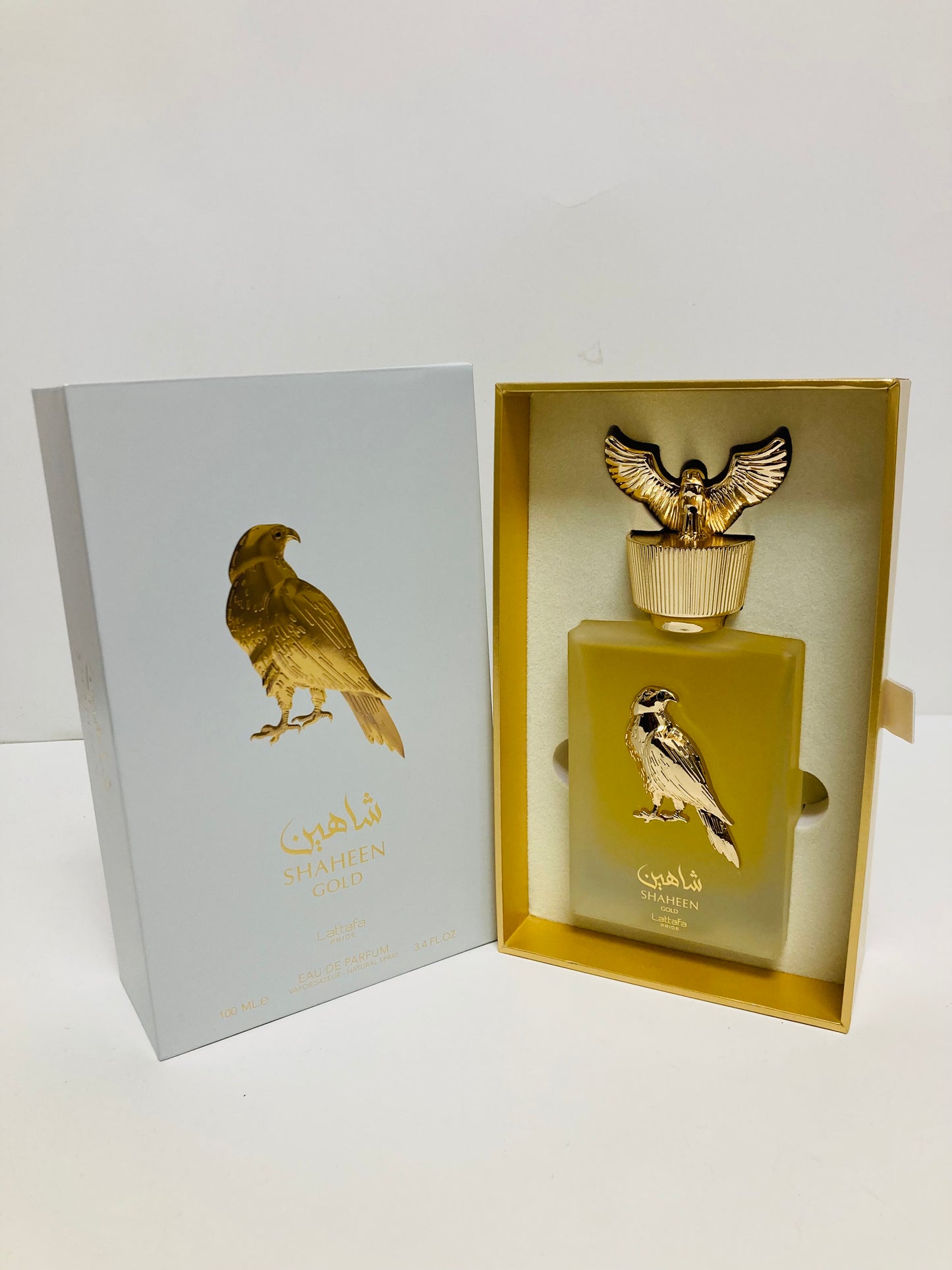 Shaheen Gold for Unisex Eau de Parfum Spray, 3.4 Ounce By Lattafa Perfumes