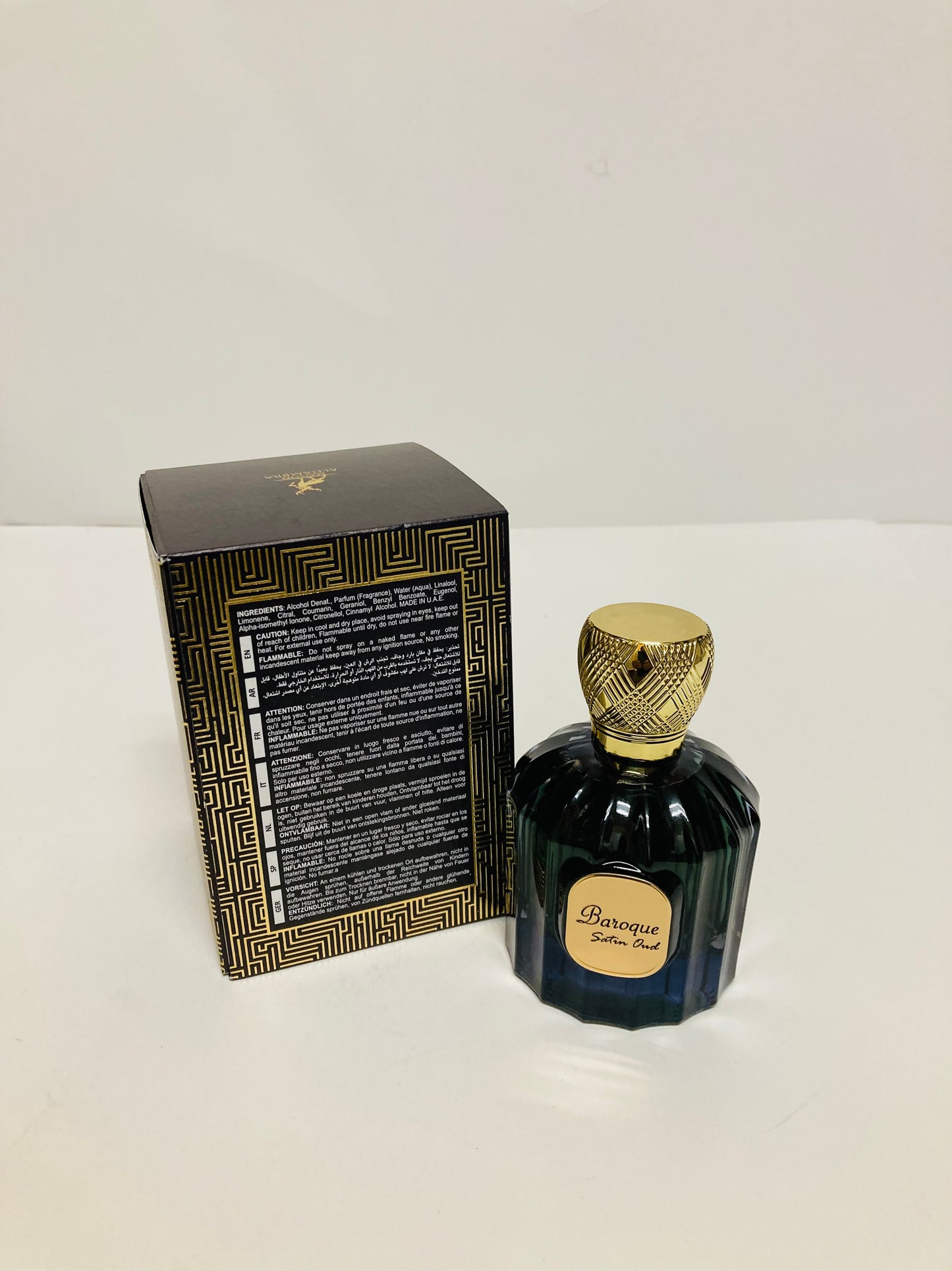 Maison Alhambra Baroque Satin Oud for Unisex Eau de Parfum Spray, 3.4 Ounce