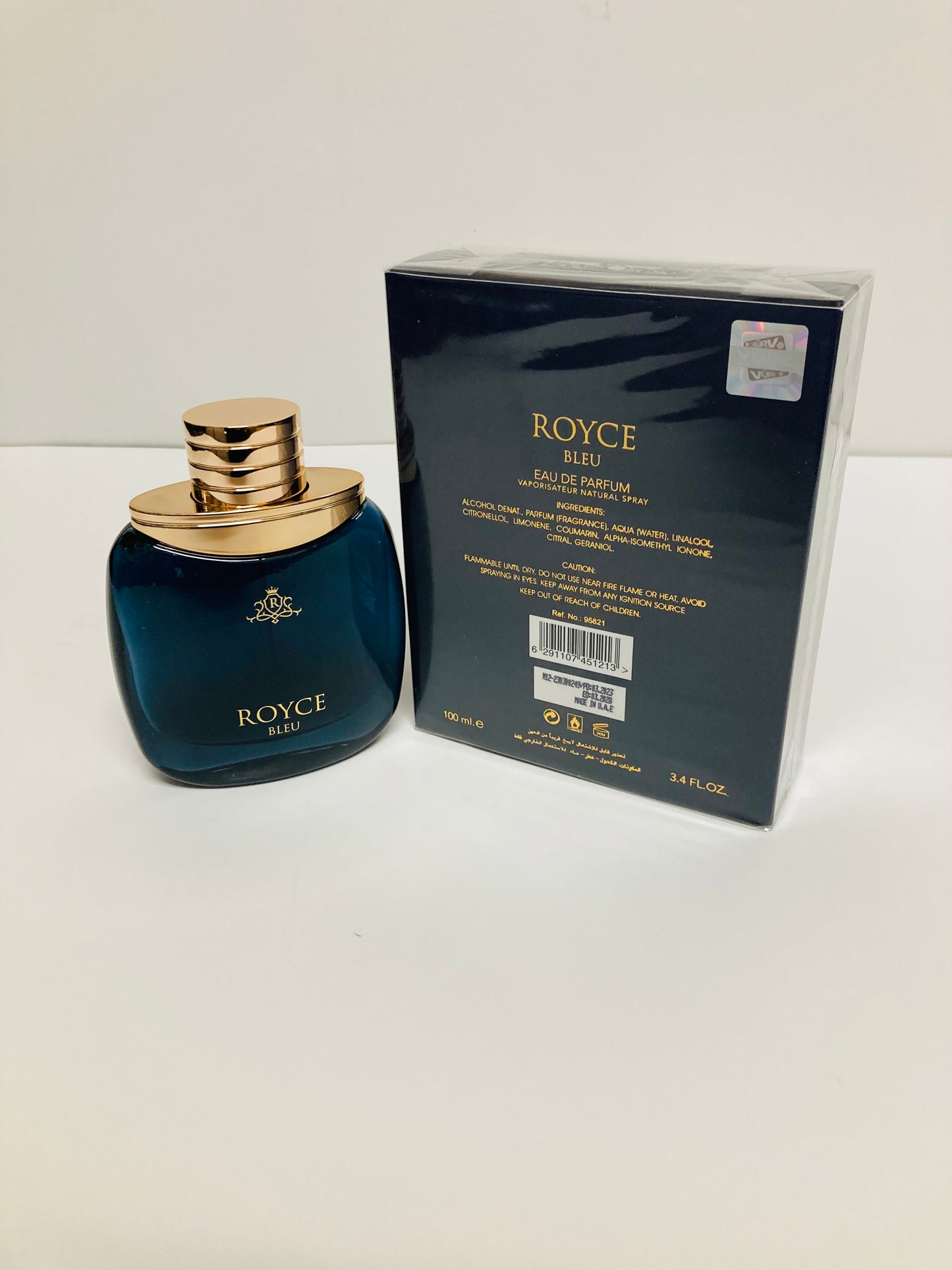 Royce Bleu Vurv Eau De Parfum 3.4 oz / 100 ml for Men