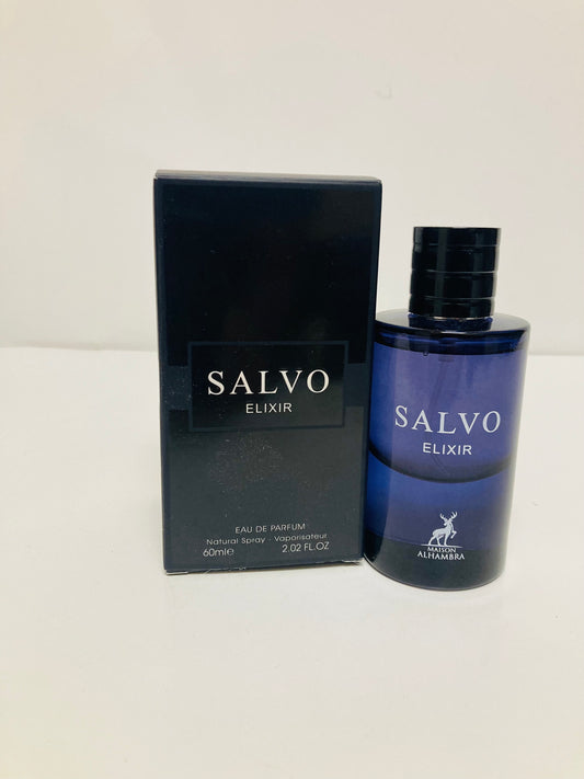 Salvo Elixir EDP Spray Perfume Cologne for Men 60ml (2.02 Fl. OZ) by Maison Alhambra