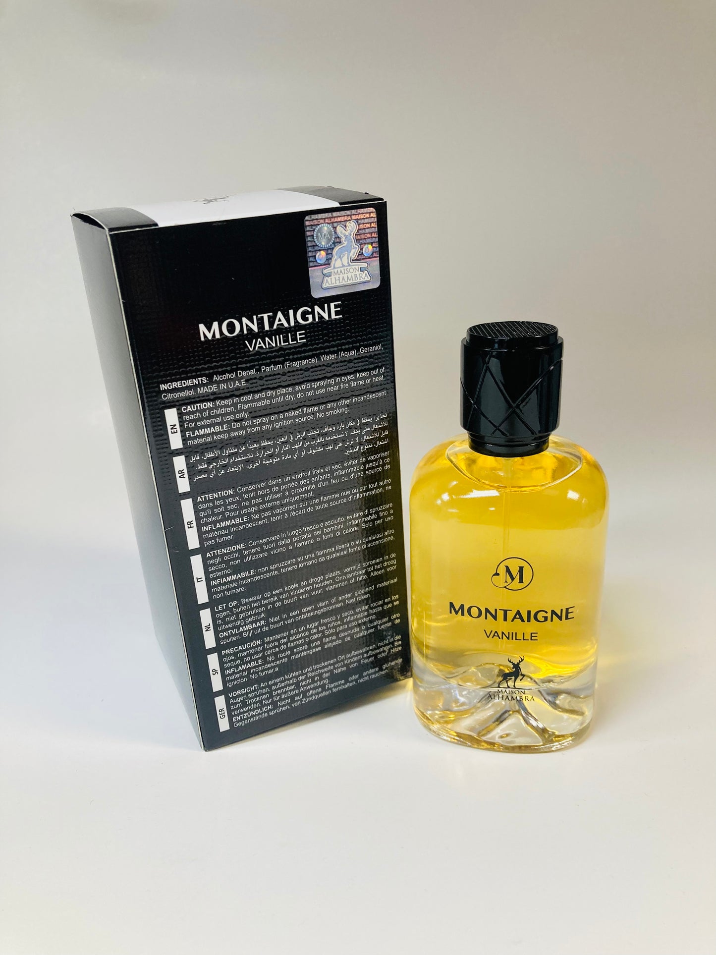 Maison Alhambra Montaigne Vanille Eau de Parfum Spray for Unisex, 3.4 Ounce