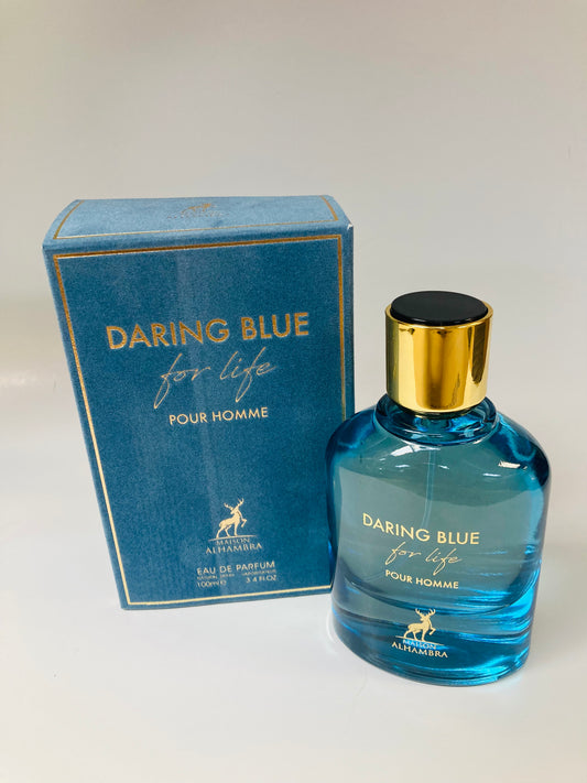 Daring Blue For Life Eau de Parfum 100 ml/3.4 Fl.oz For Men by Maison Alhambra