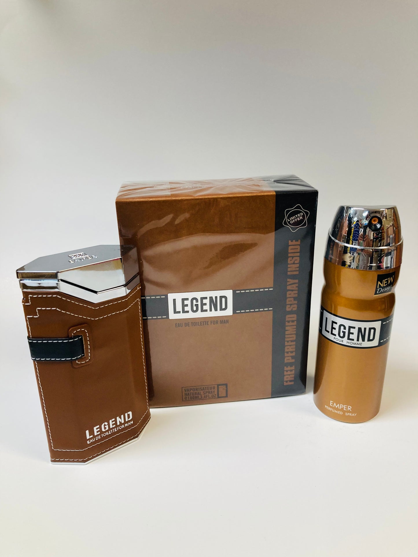 Legend EDT Spray for Men by Emper 100 ML/3.4 FL Oz. FREE PERFUMED SPRAY INSIDE