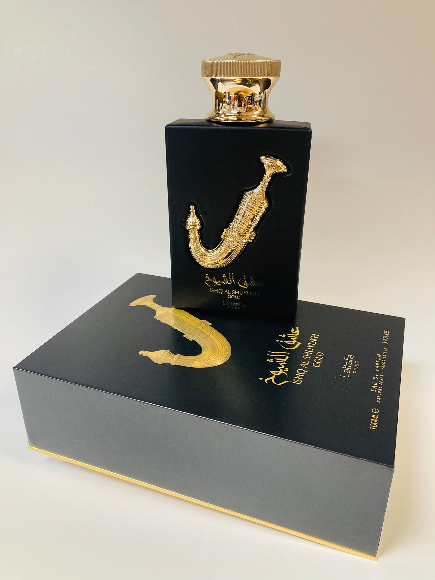 Lattafa Pride Ishq Al Shuyukh Gold for Unisex Eau de Parfum Spray, 3.4 Ounce