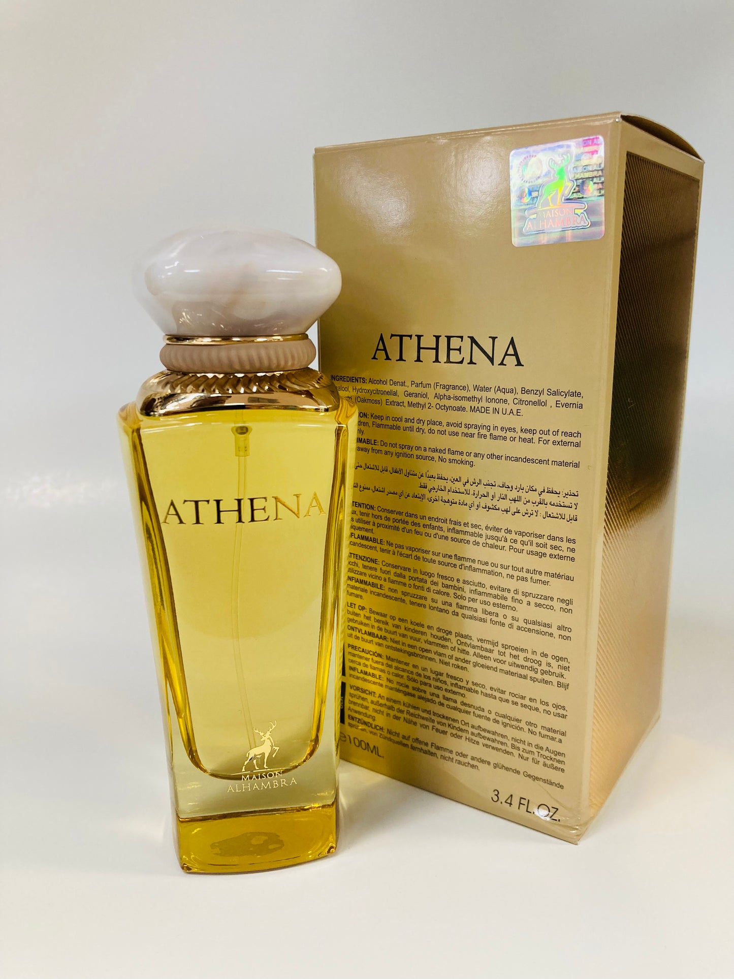 Maison Alhambra Athena for Women Eau De Parfum Spray, 3.4 Ounce