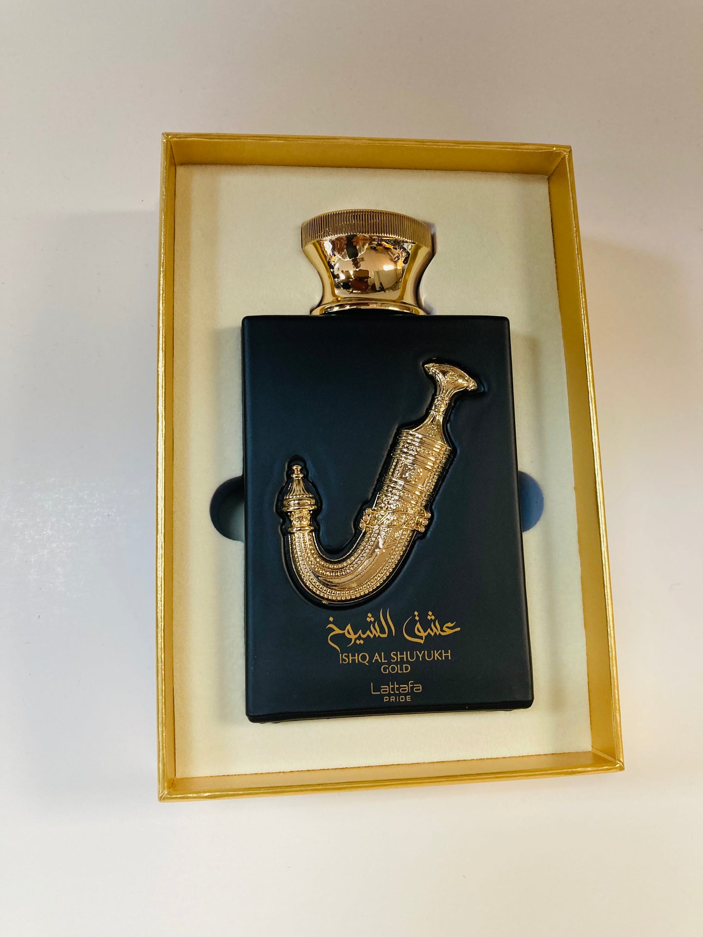 Lattafa Pride Ishq Al Shuyukh Gold for Unisex Eau de Parfum Spray, 3.4 Ounce