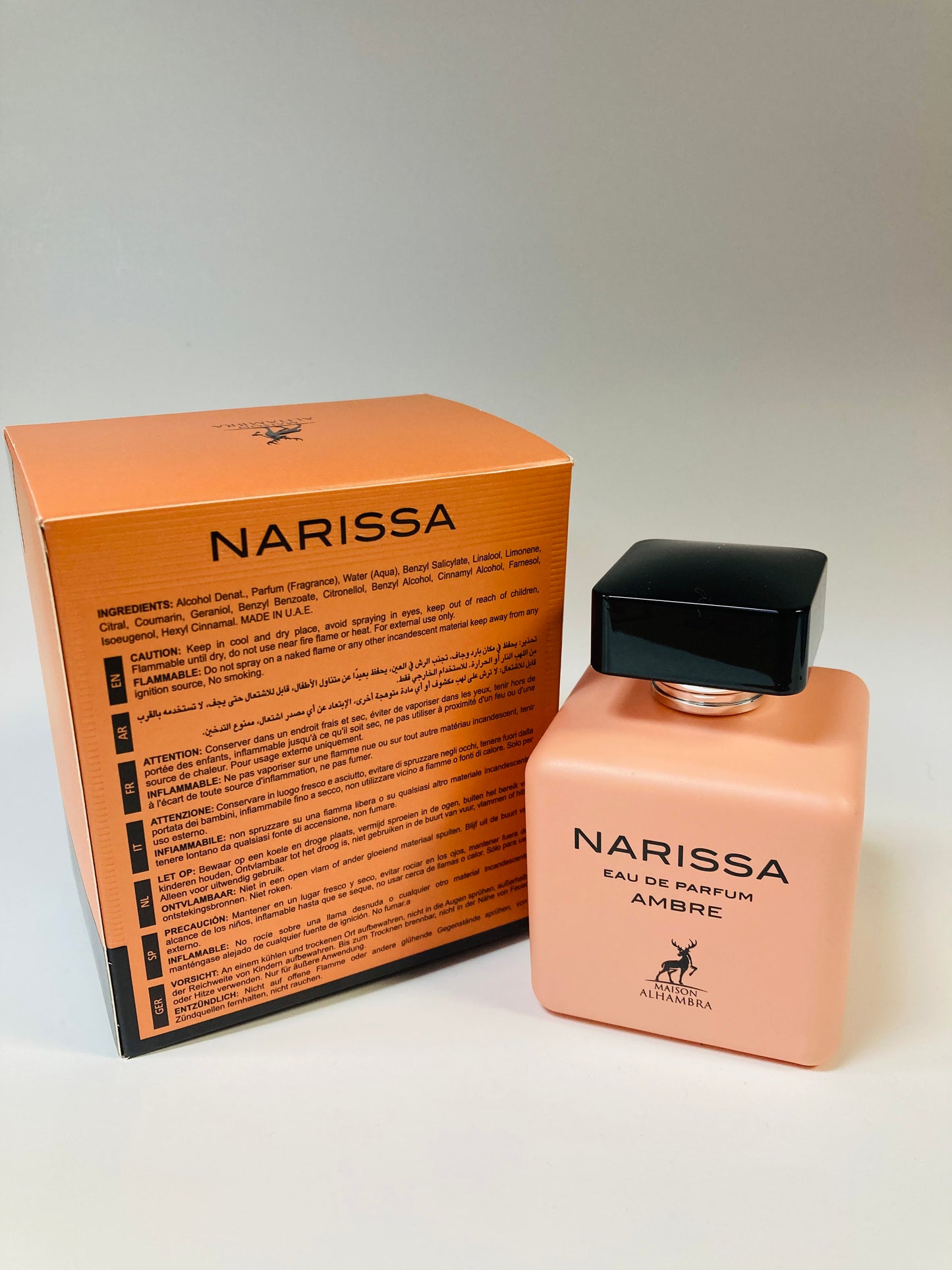 Ambre Narissa Eau De Parfum by Maison Alhambra 100ml 3.4 FL OZ