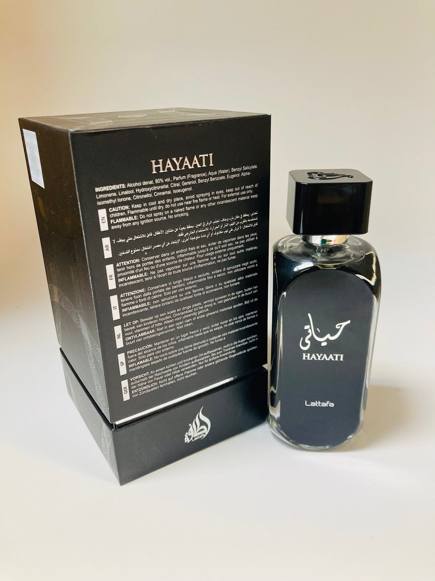 Lattafa Perfumes Hayaati Eau de Parfum Spray for Men, 3.4 Ounce